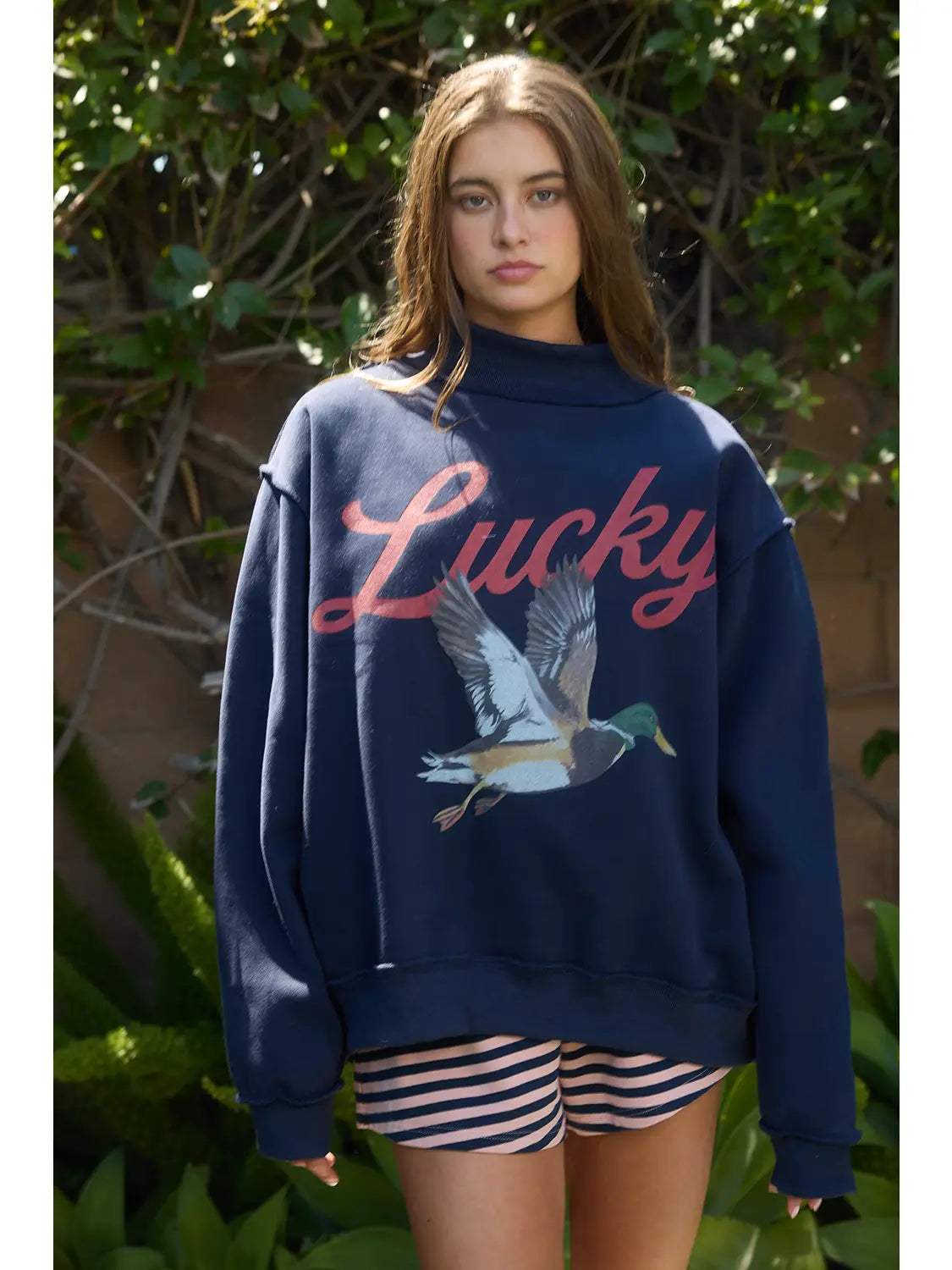 Lucky & Mallard Mock Neck Sweatshirt