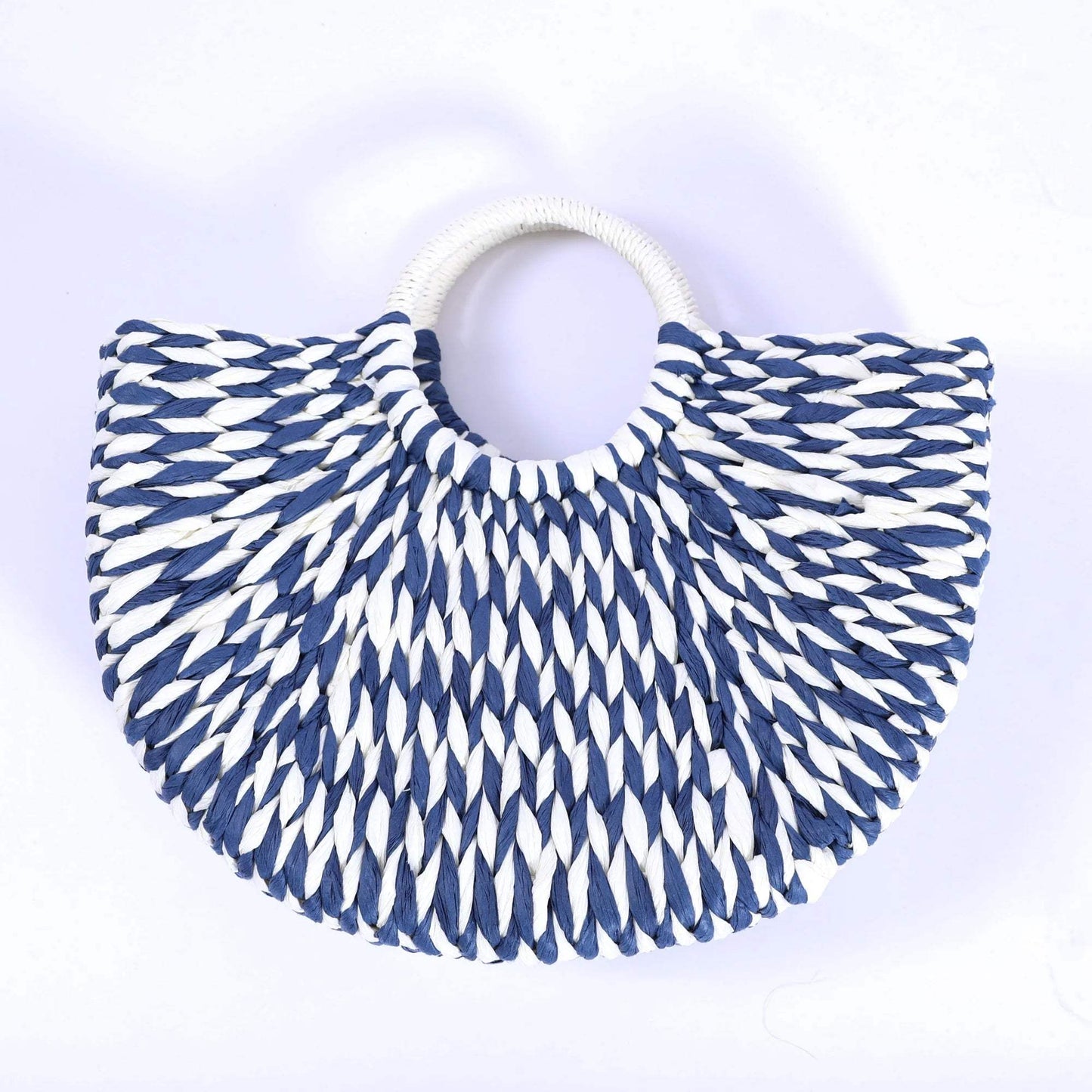 Half Moon Roxy Rafia Bag
