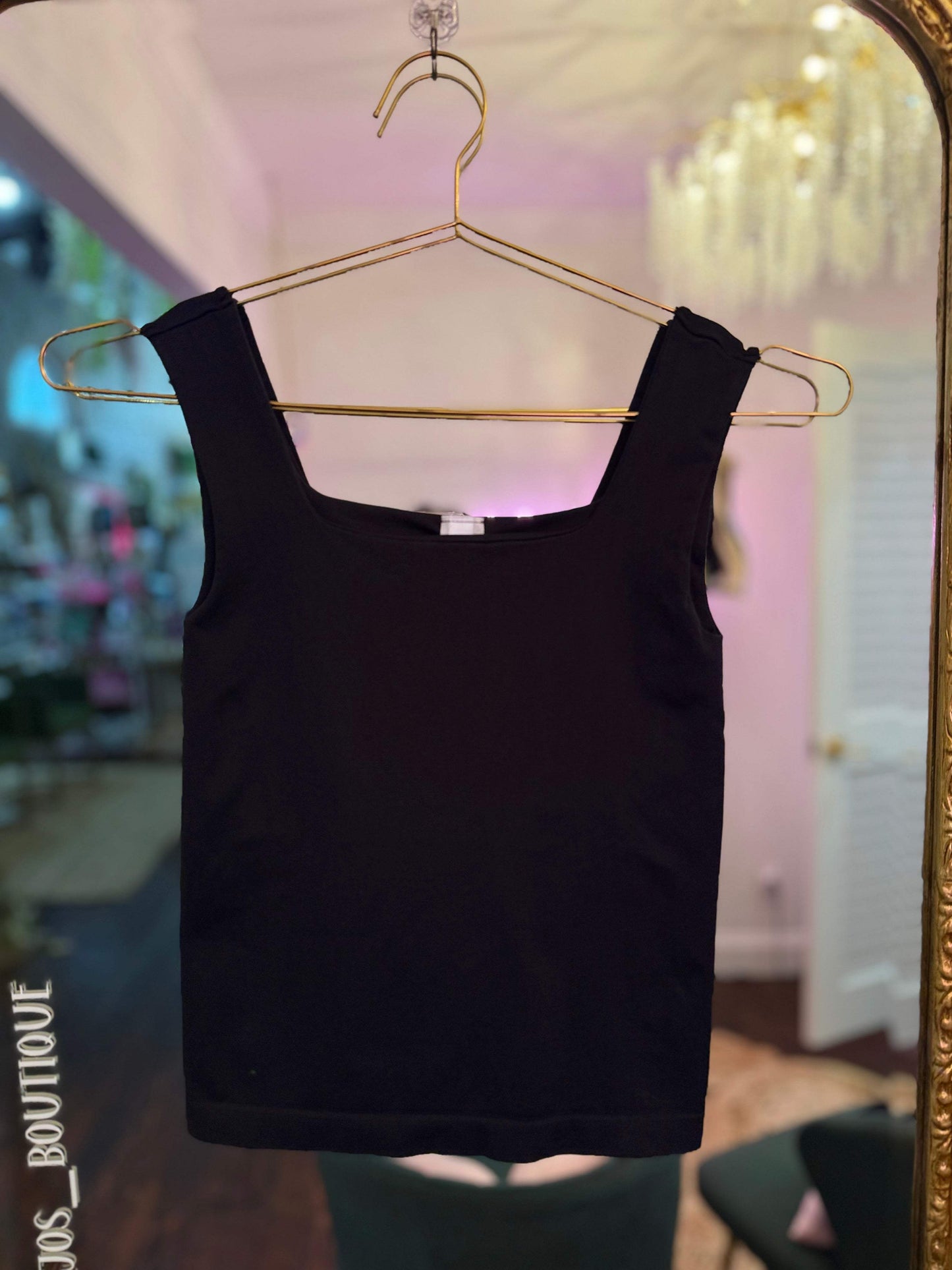 Teaghan Clean Line Square Tank - O/S