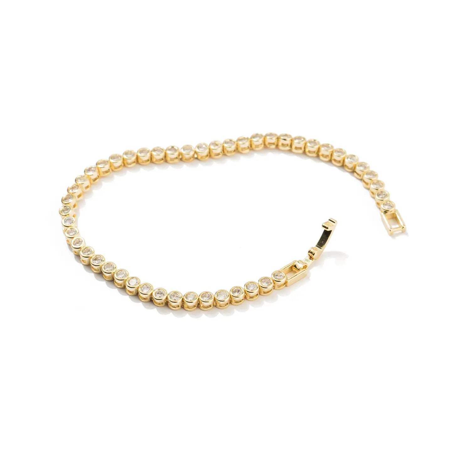 Timeless Gold Diamond Tennis Bracelet
