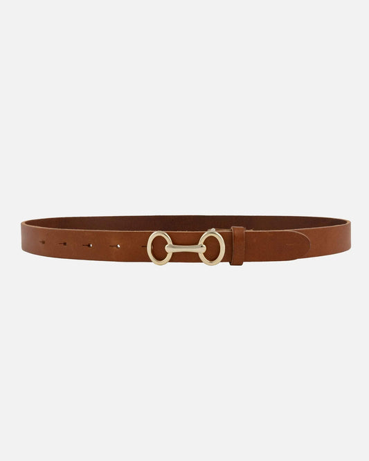 Carel Horse-Bit Leather Belt