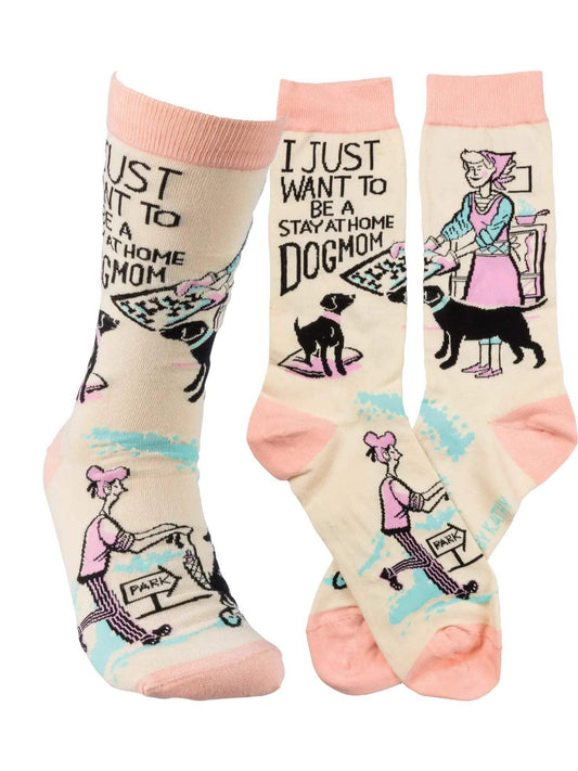 Classic Woven Crew Socks - Dogs