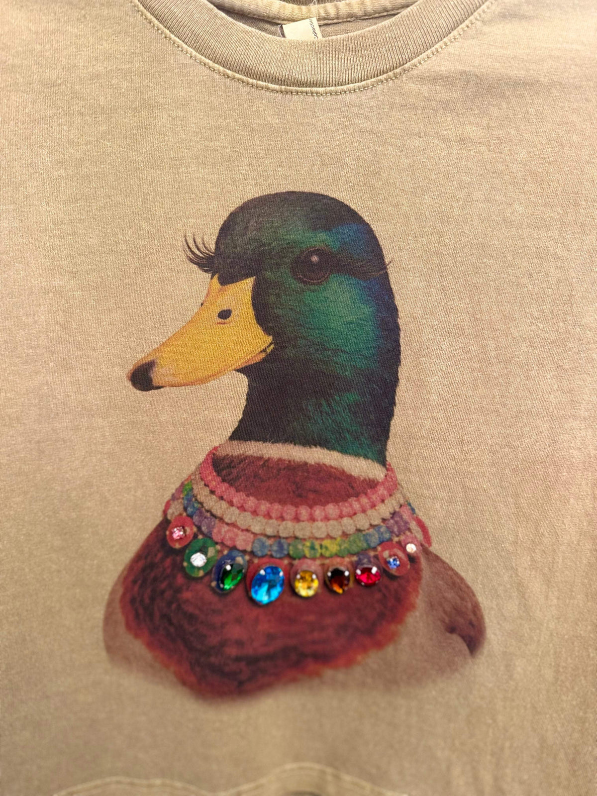 All Blinged Out Jeweled Animal Collar Tee