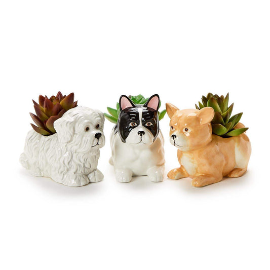 Sitting Dog Mini Cachepot