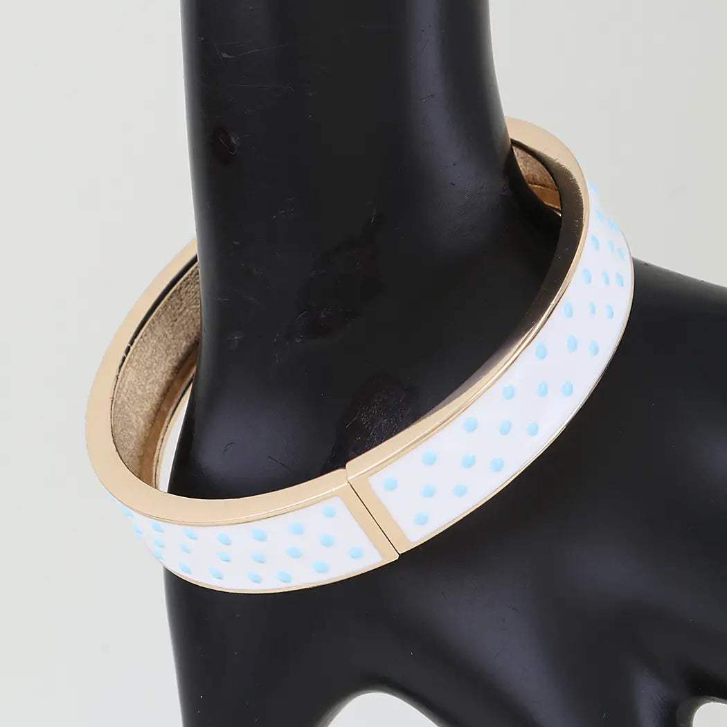 Bright Polka Dot Cuff Bracelet