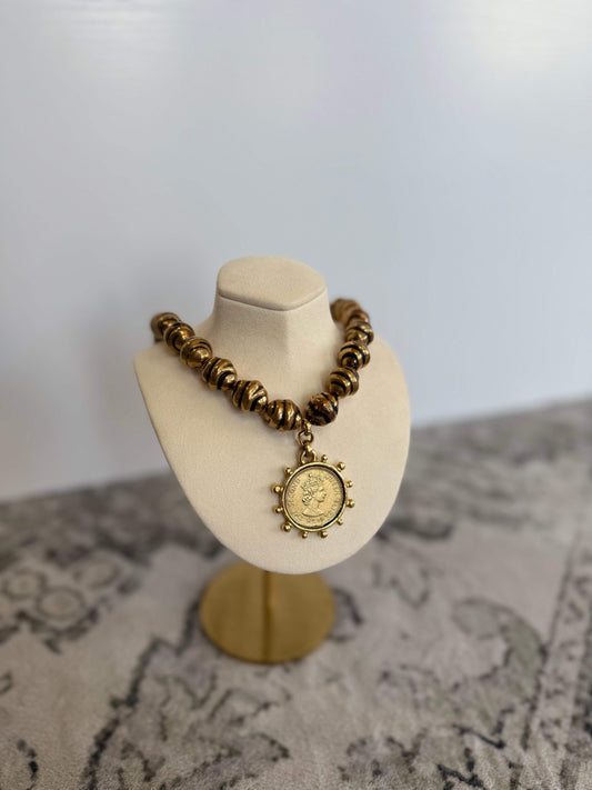 Old World Vintage Coin Necklace