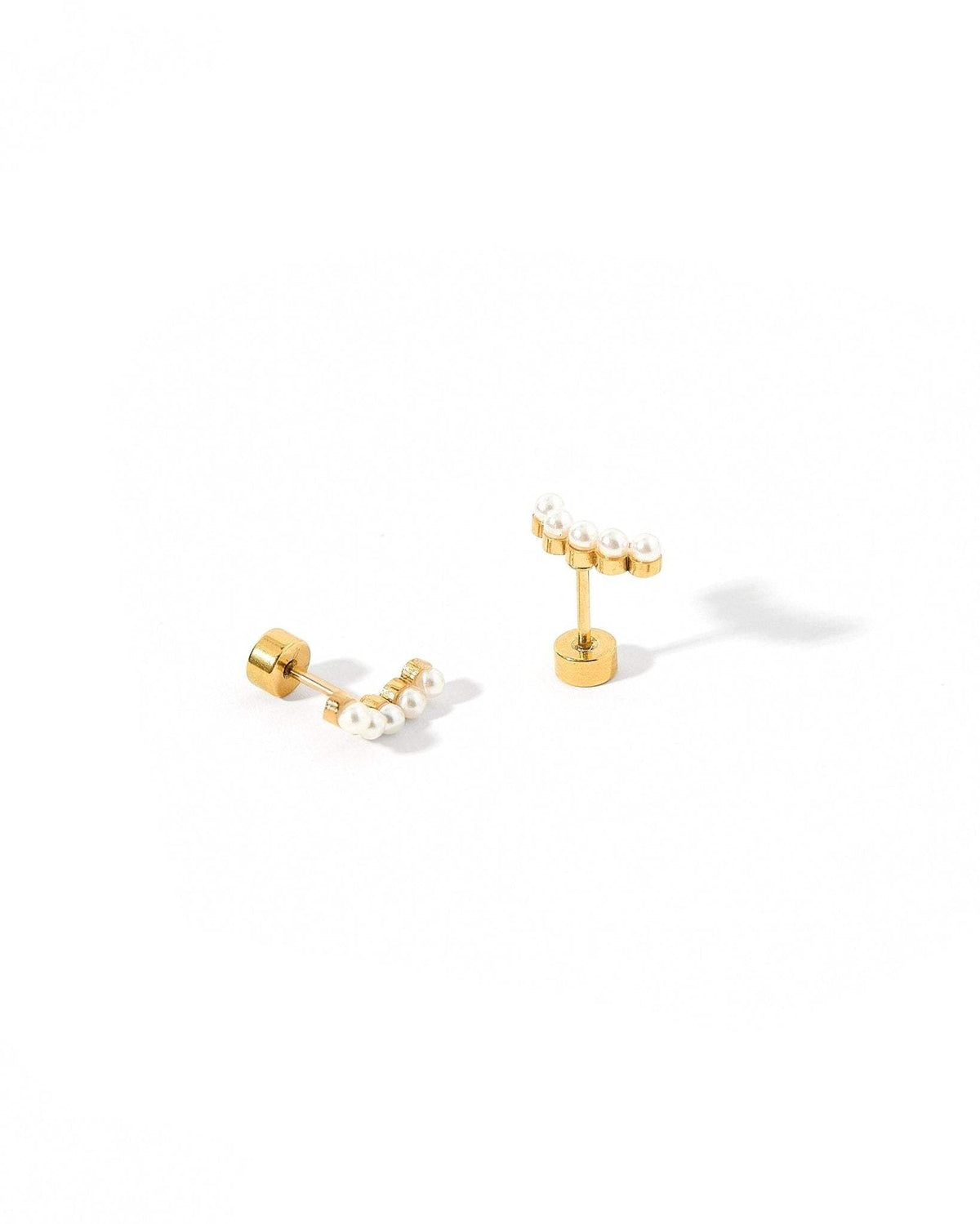 Abigail Pearl Screwback Stud Earrings