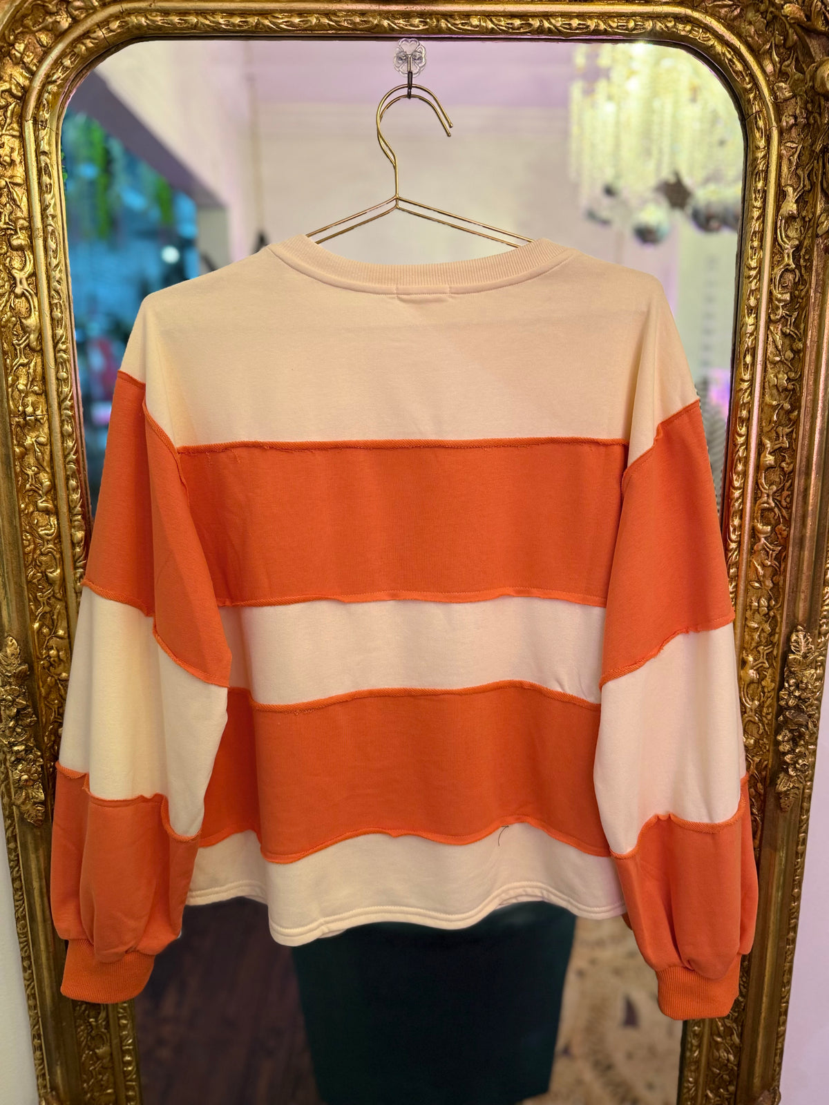 Pumpkin Patch Color Block Pullover