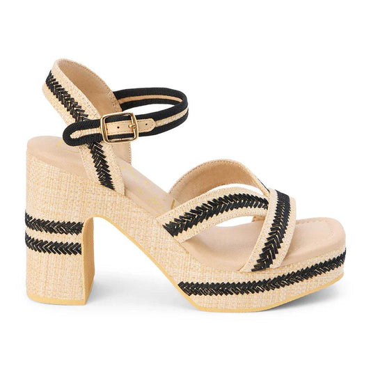 Adelaide Raffia Platform Heel - Natural | Matisse Footwear