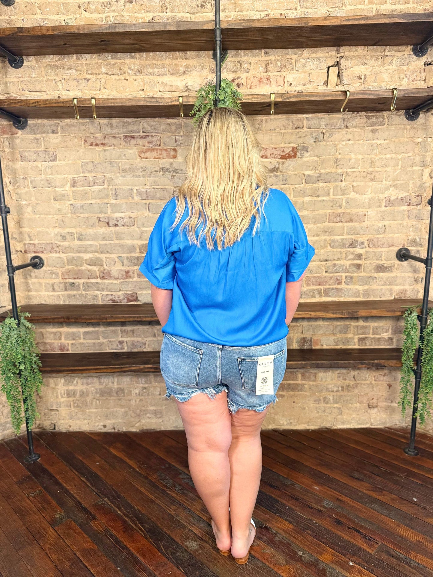 Mollie High Rise Released Denim Shorts | PLUS SIZE AVAILABLE | Risen Jeans