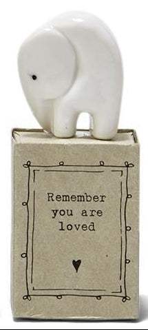 Sweet Sentiment Matchbox Porcelain Animal