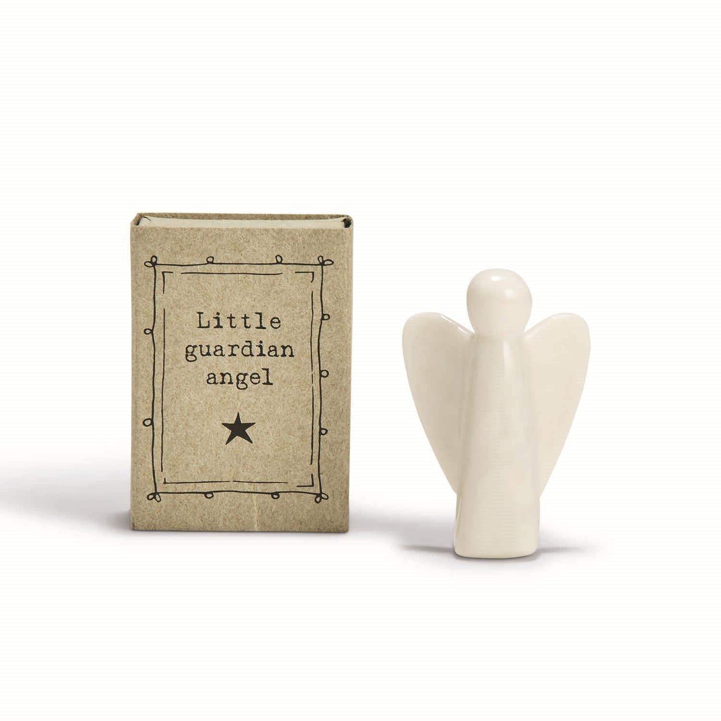 Little Porcelain Guardian Angel Matchbox