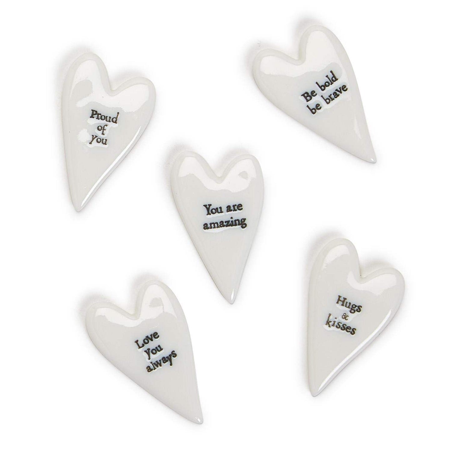 Small Porcelain Pebble Heart