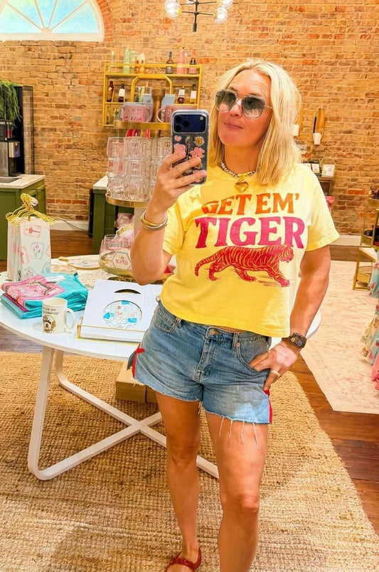 Go Get Em' Tiger Crop Tee