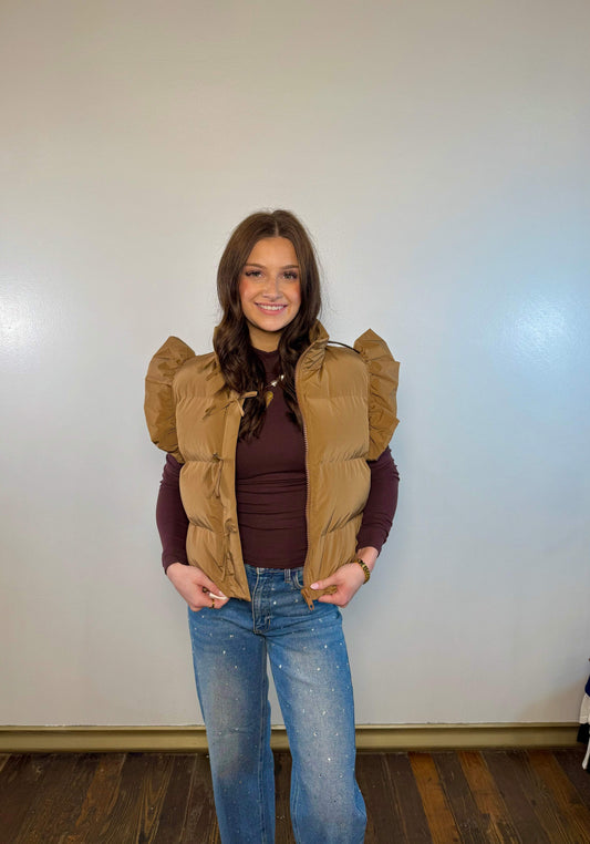 Thistleyn Front Bow Puffer Vest