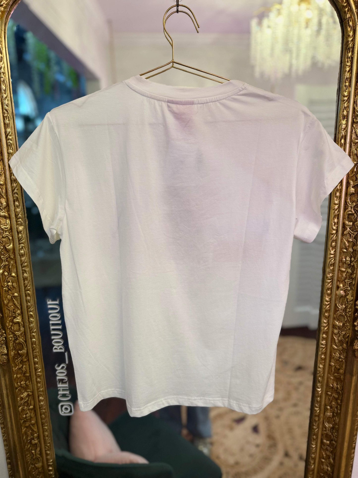 White 'USA' Icon Tee | PLUS SIZE AVAILABLE | Queen of Sparkles