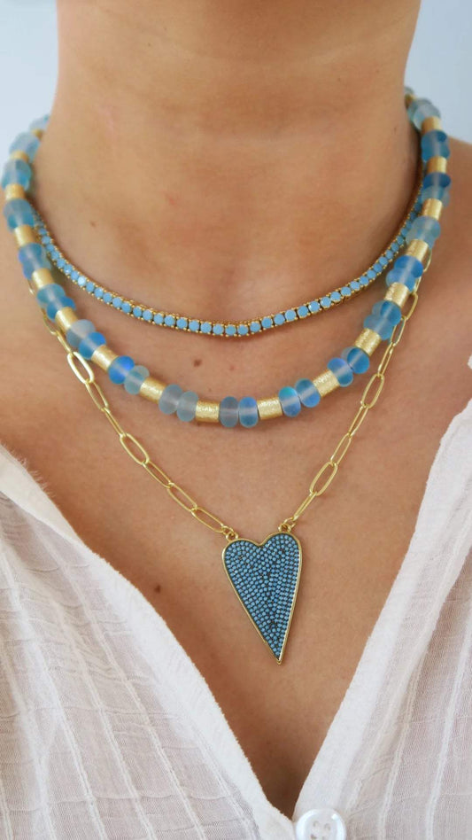 Turquoise Tennis Necklace
