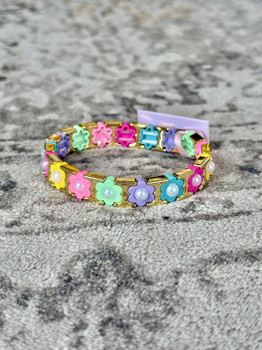 Florence Colorful Enamel Stretch Bracelet