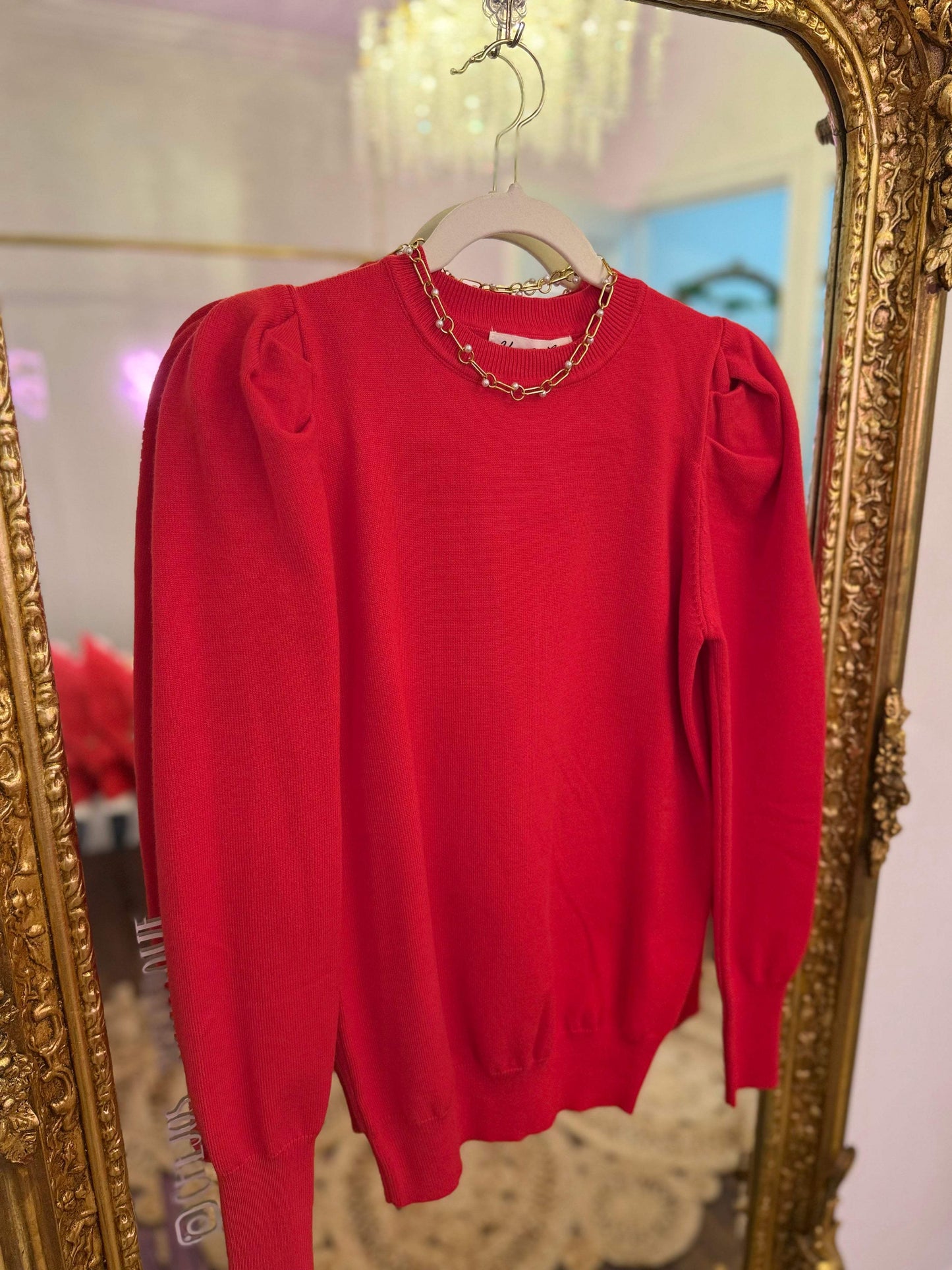 Dawn Puff Sleeve Knitted Sweater