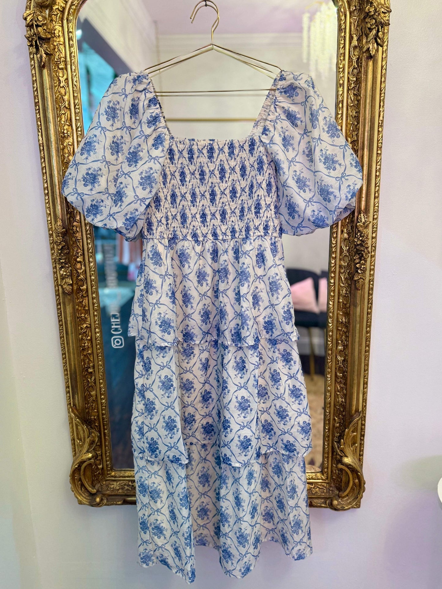 Eisley Smocked Tiered Midi Dress