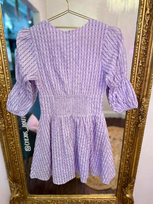 Evangelina Gingham Mini Dress