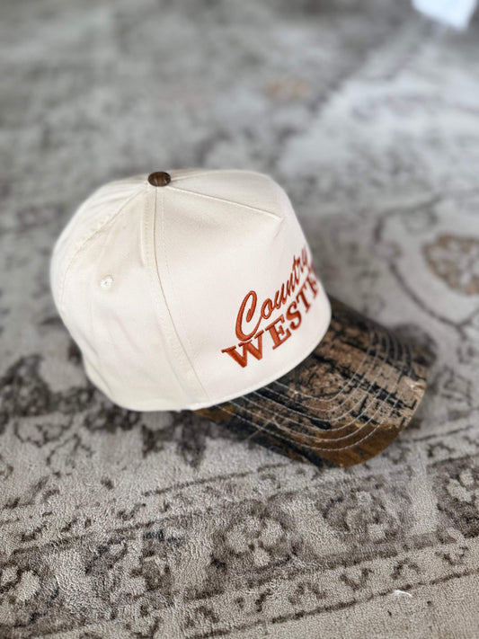 Country & Western Camo Canvas Hat