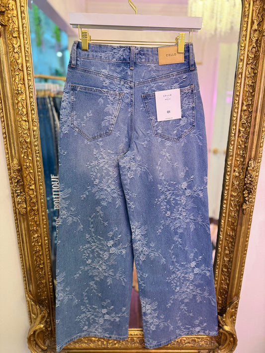 Harlee High Rise Wide Leg Jeans