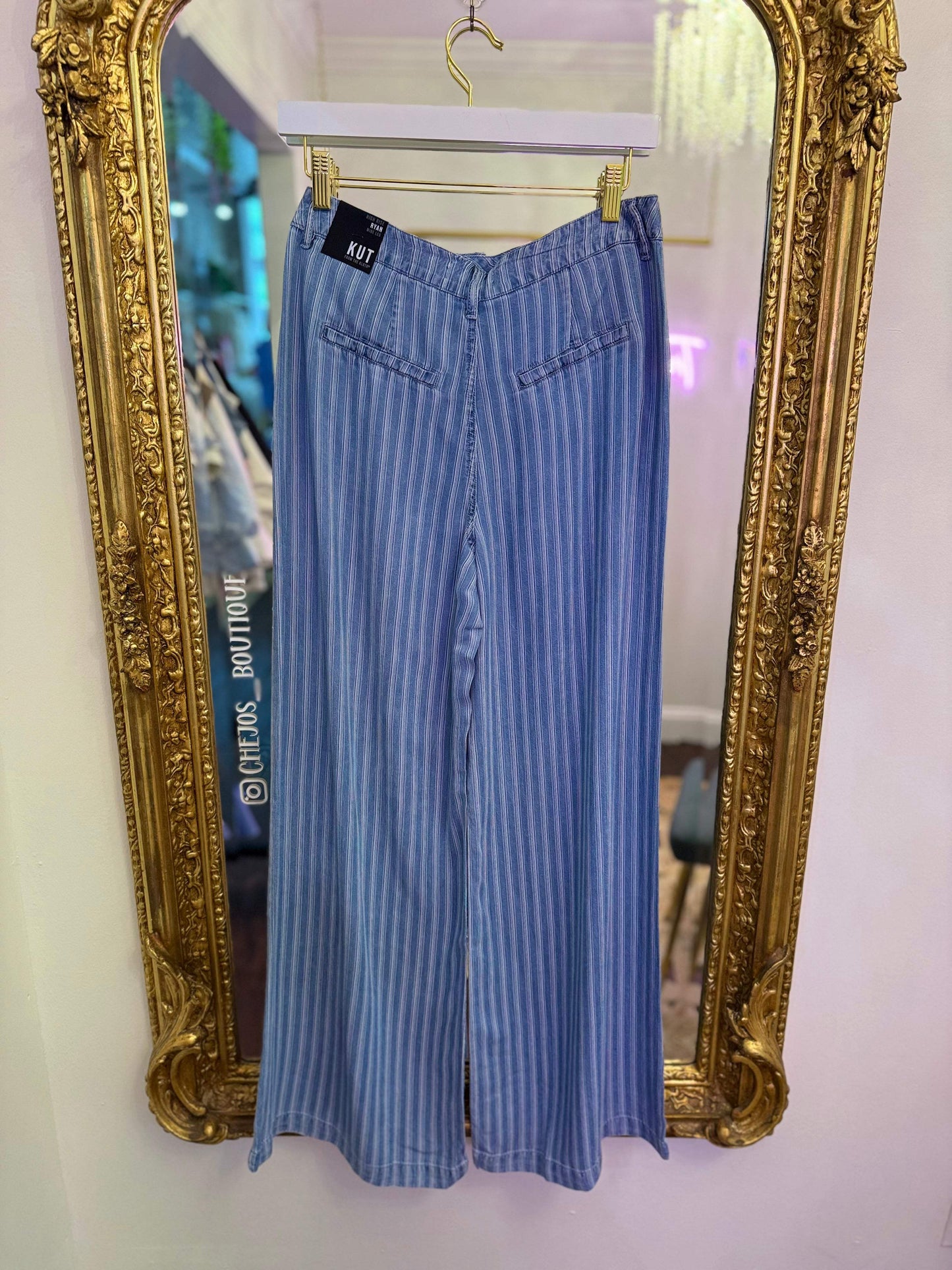 Ryan High Rise Wide Leg Pants - Blue Ribbon | PLUS SIZE AVAILABLE | Kut from the Kloth