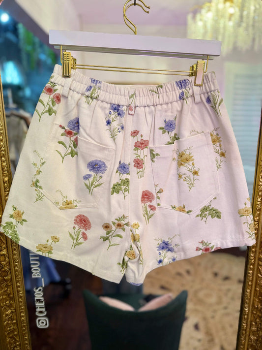 Tanya Botannical Denim Skirt