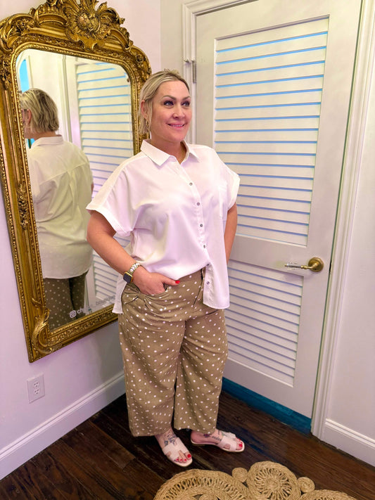 Roxie High Rise Polka Dot Bow Jeans | PLUS SIZE AVAILABLE