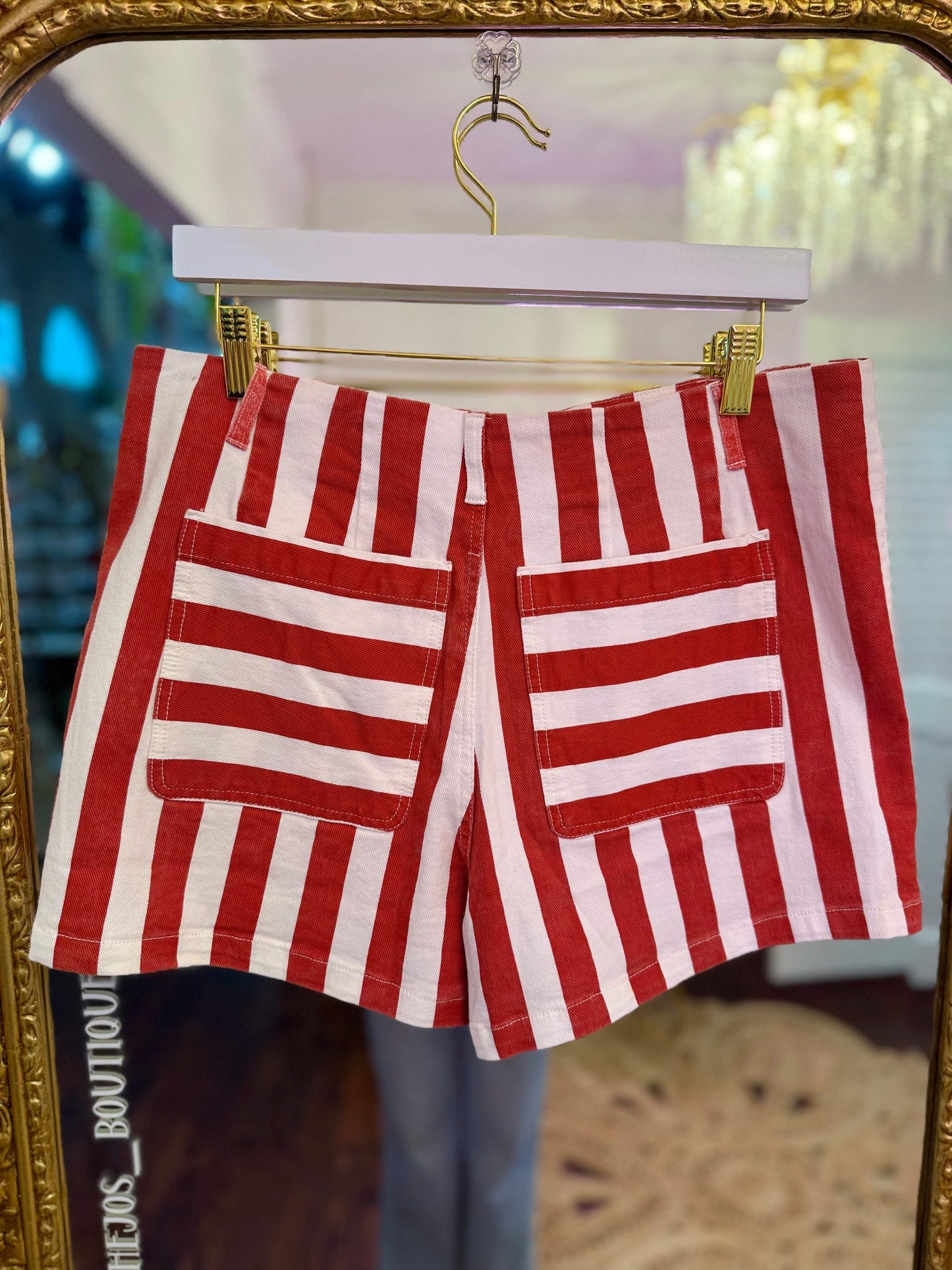 Sienna Striped Front Pocket Shorts
