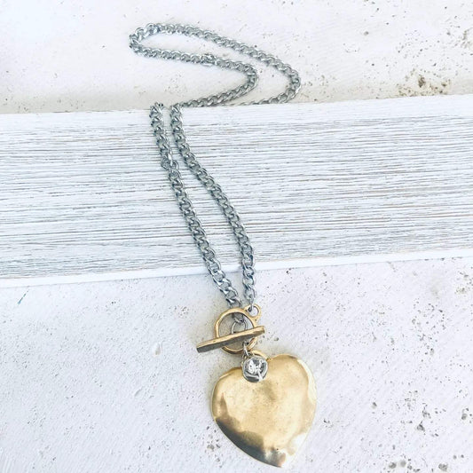 Celestial Heart Layering Necklace