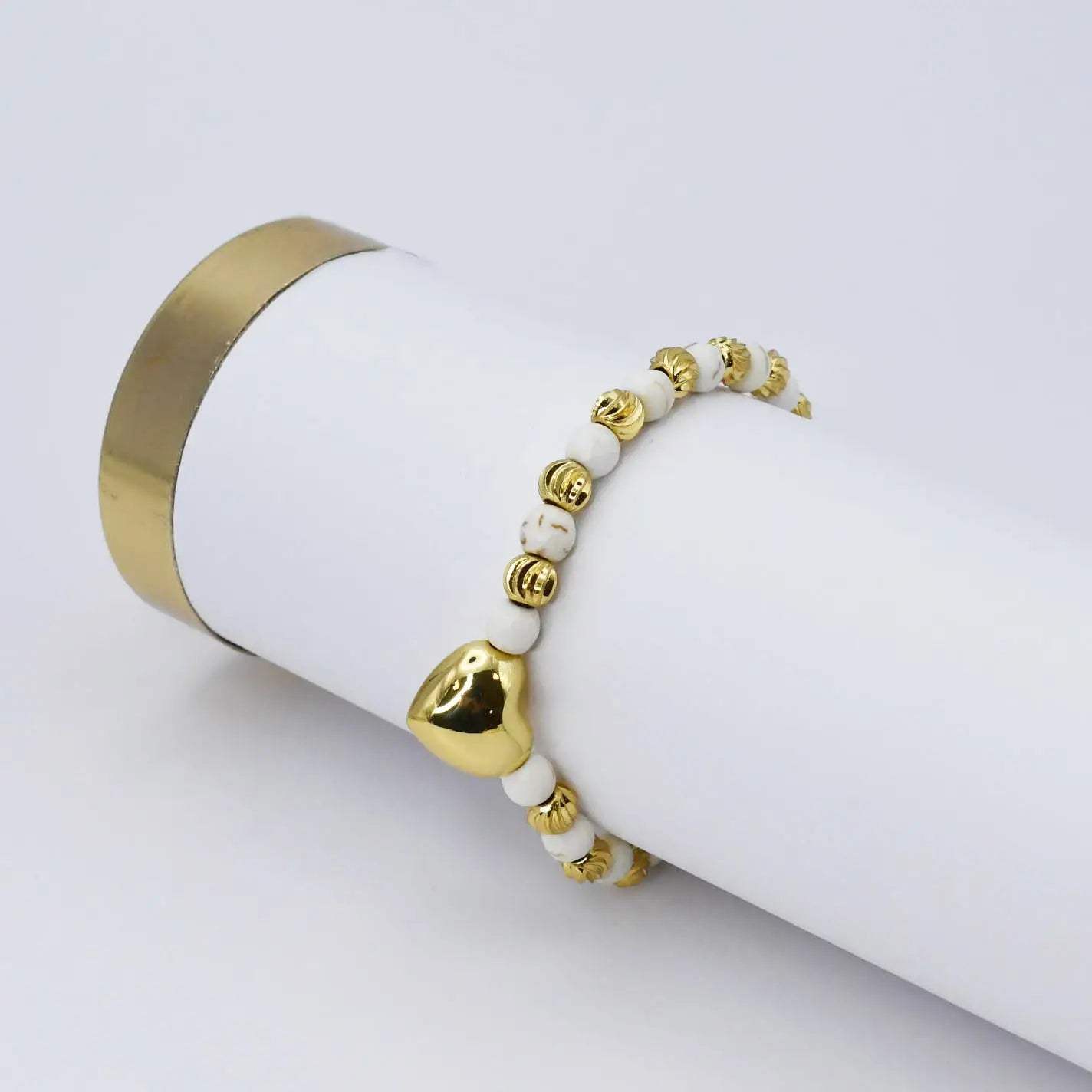 Moonlit Mosaic Beaded Bracelet