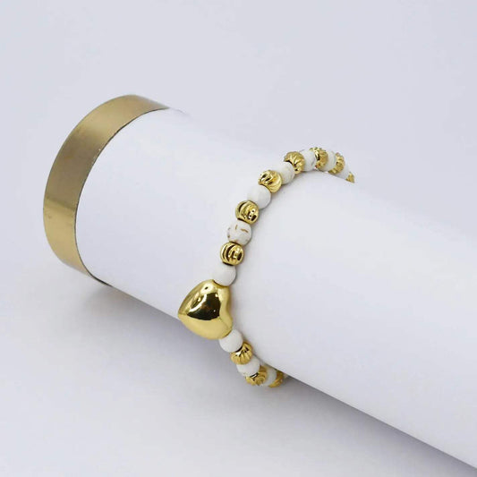Moonlit Mosaic Beaded Bracelet
