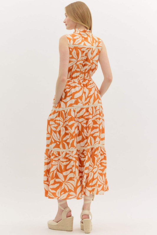 Trinity Sleeveless Floral Midi Dress
