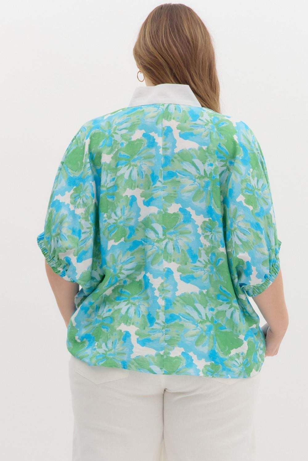 PLUS SIZE | Zaria Floral Blouse
