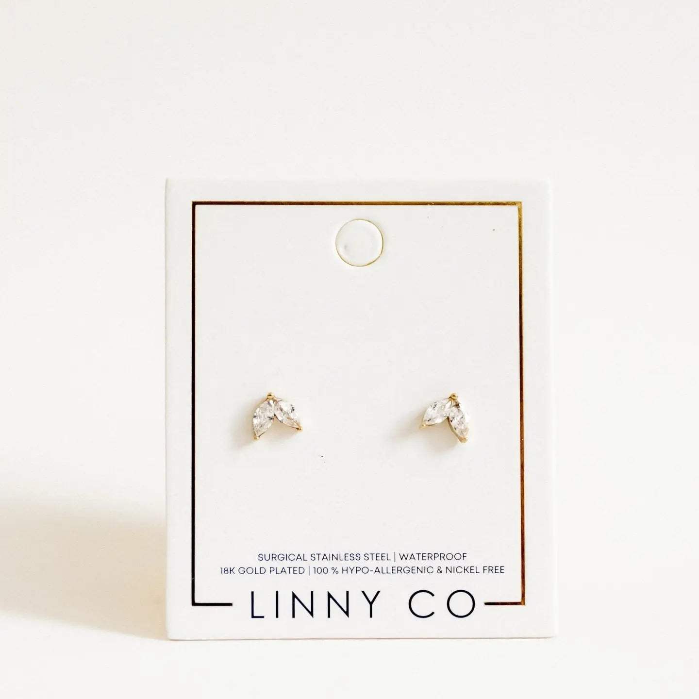 Nova Gold Screwback Stud Earrings