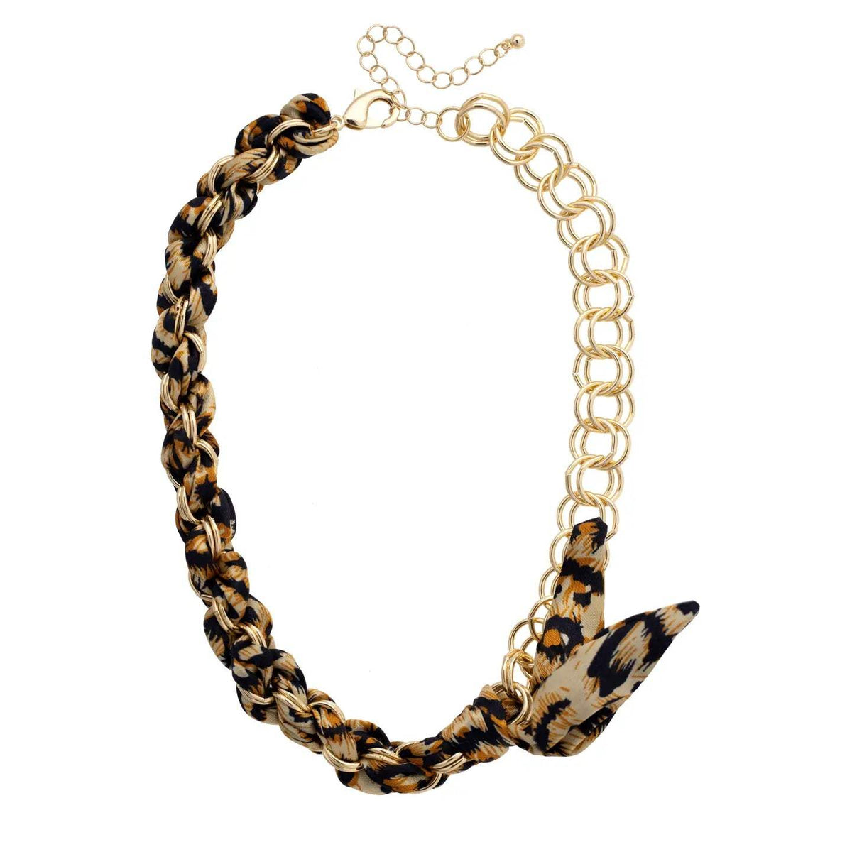 Preppy Chain Scarf Necklace