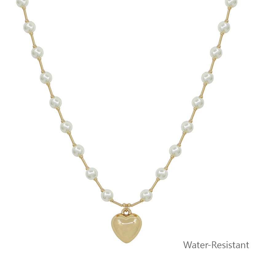 Lana Pearl Heart Necklace