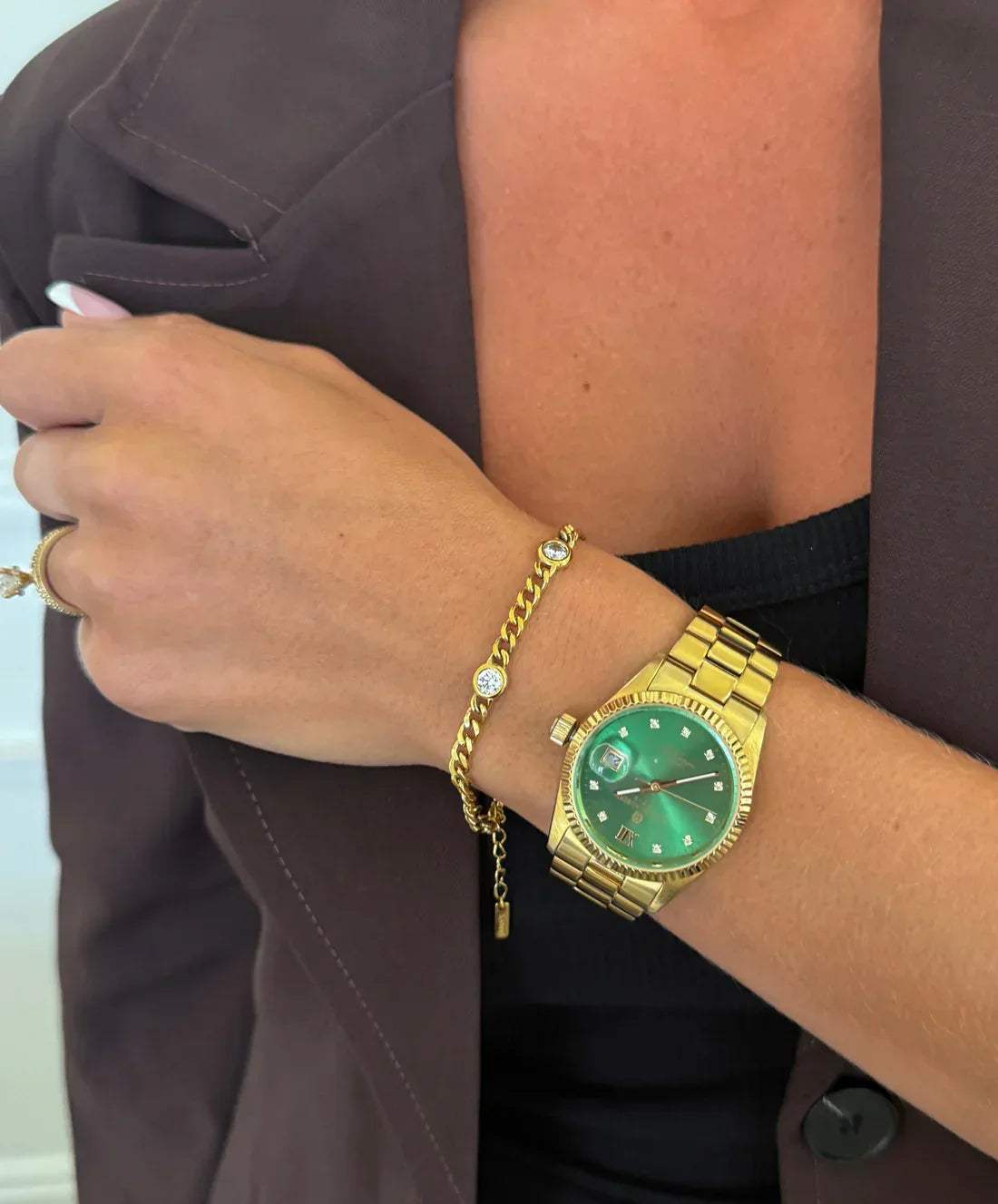 Avery CZ Bracelet | Water Resistant - Chansutt Pearls
