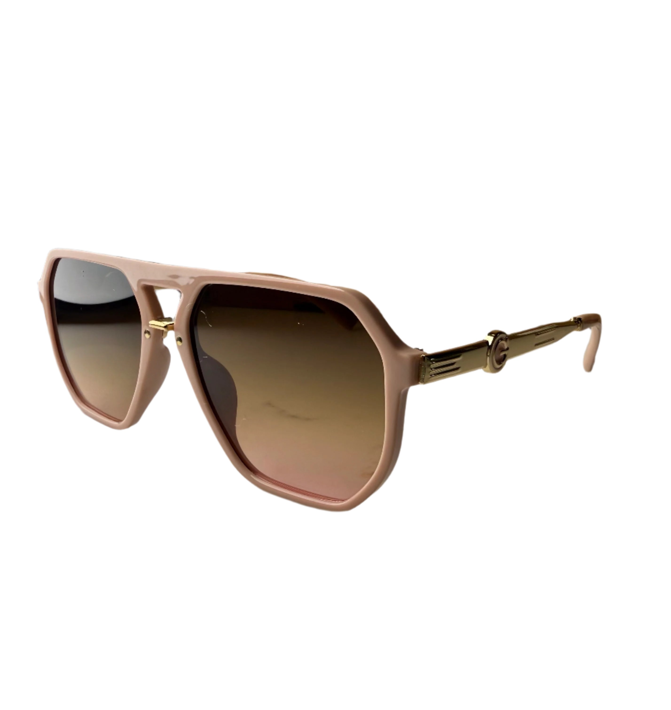 Kylie Geometric Thin Frame Sunglasses