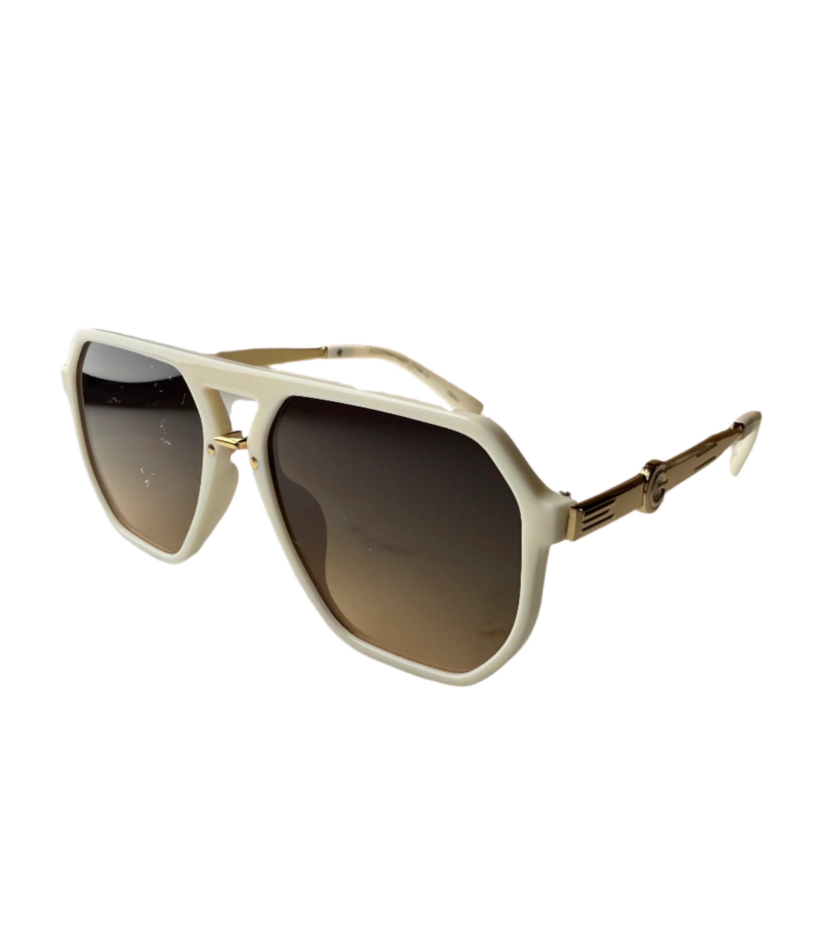 Kylie Geometric Thin Frame Sunglasses