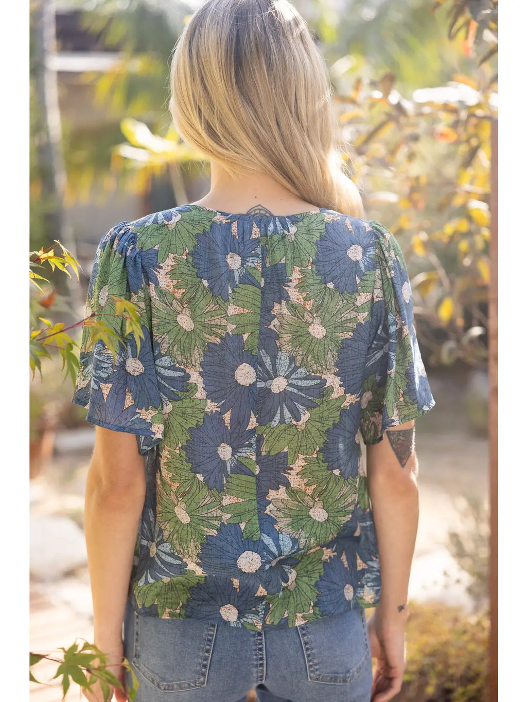 Gracie Tied Bow Floral Top