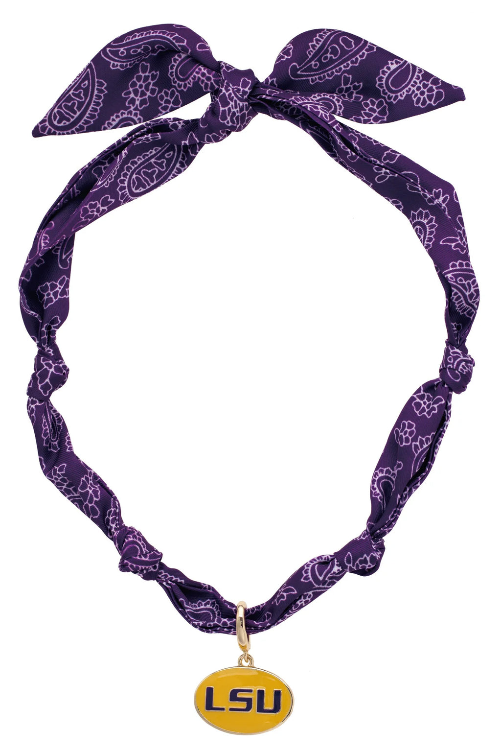College Logo Bandana Scarf Necklace