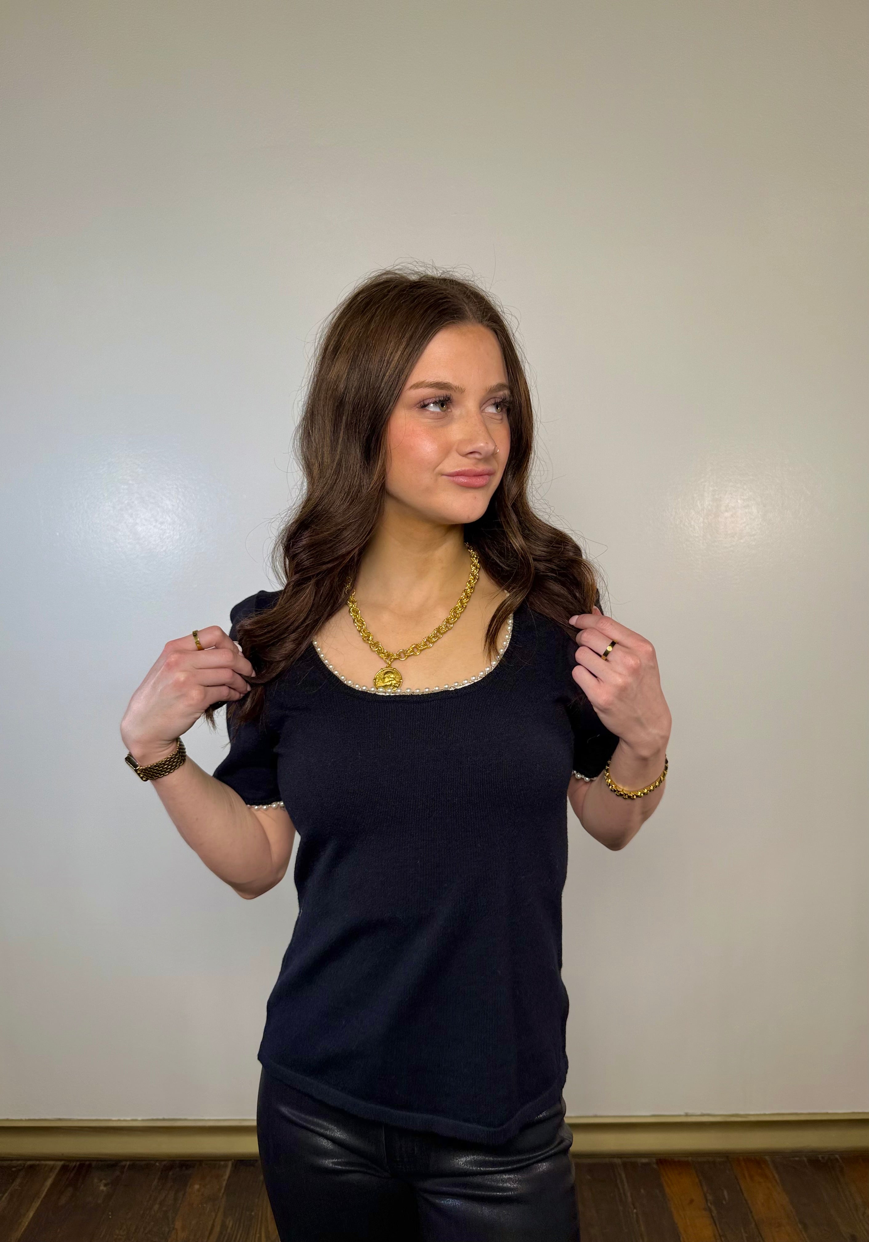 Lulu Pearl Knit Top