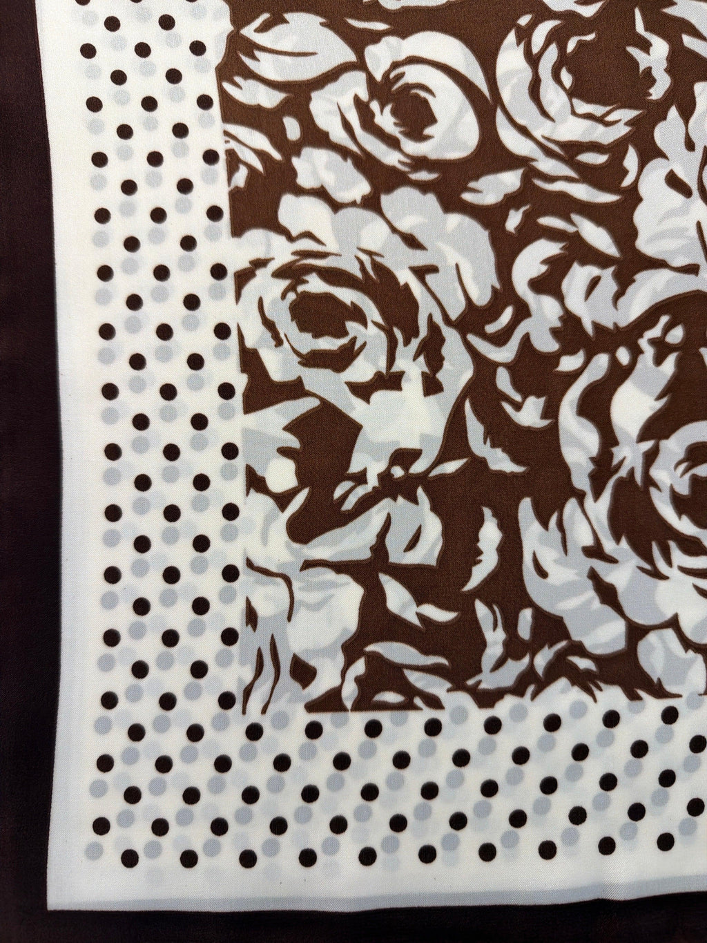 Flower Printed Square Scarf