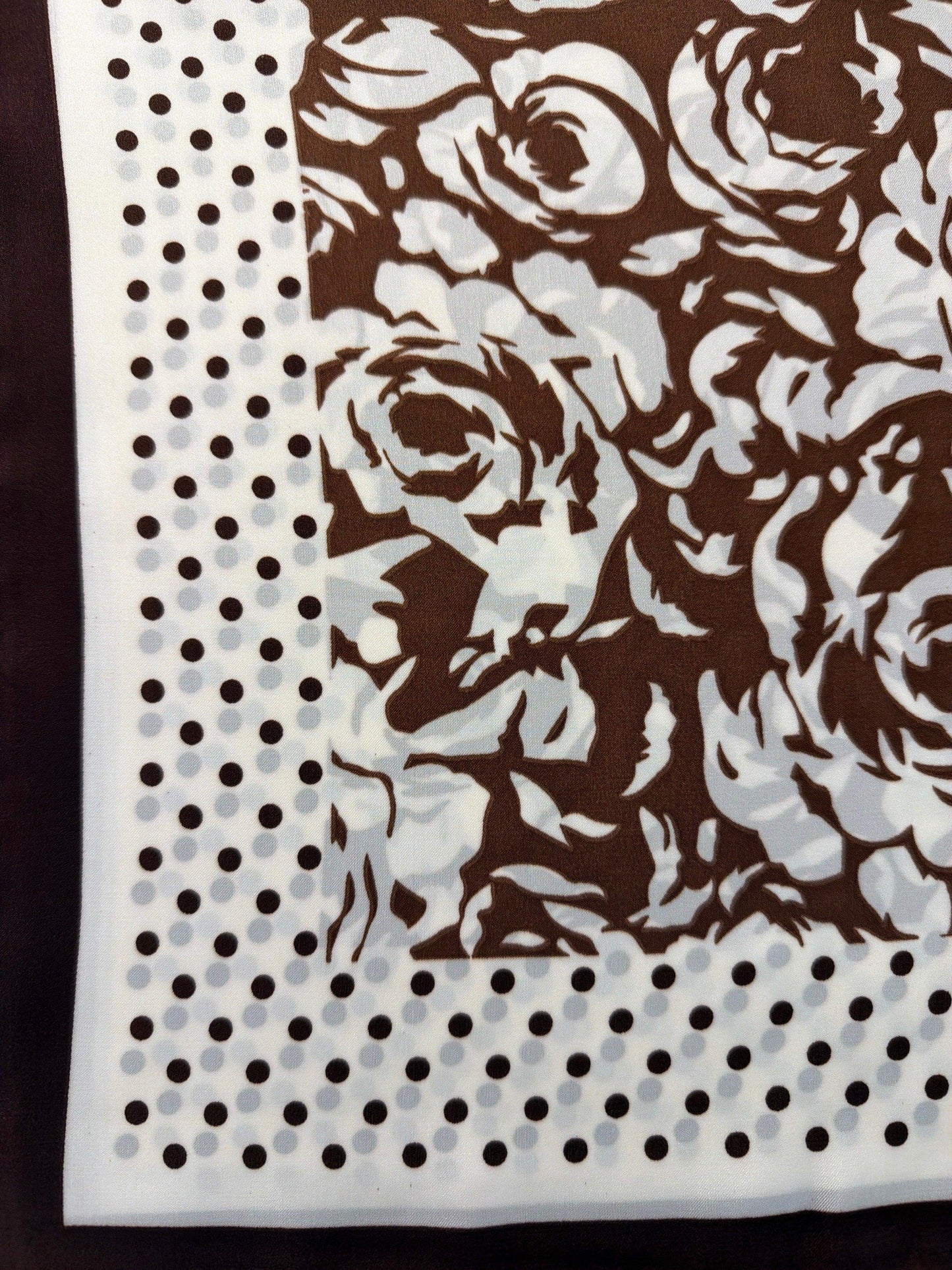 Flower Printed Square Scarf
