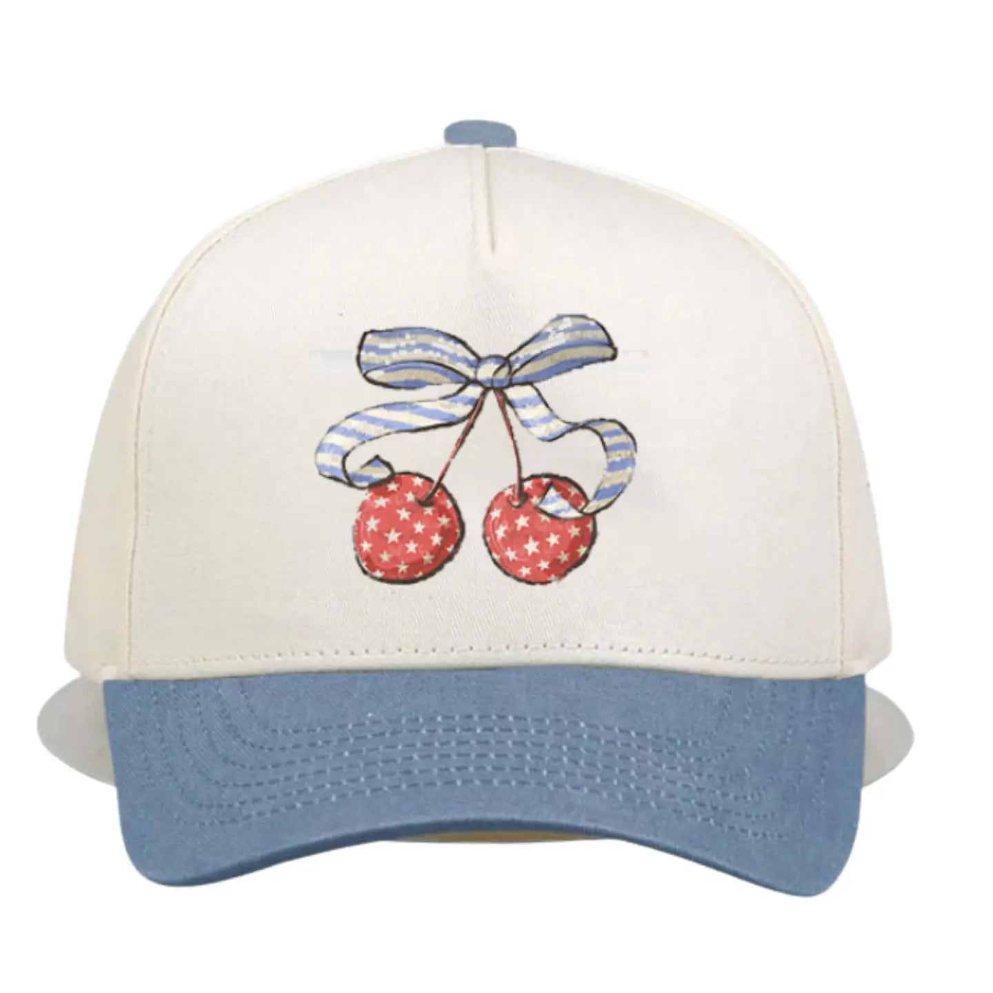 Patriotic Cherry Canvas Trucker Hat