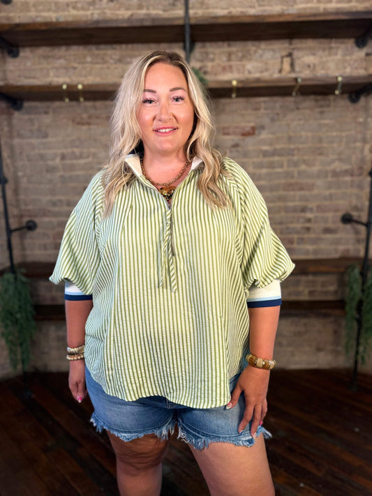 PLUS SIZE | Super Refined Collard Top