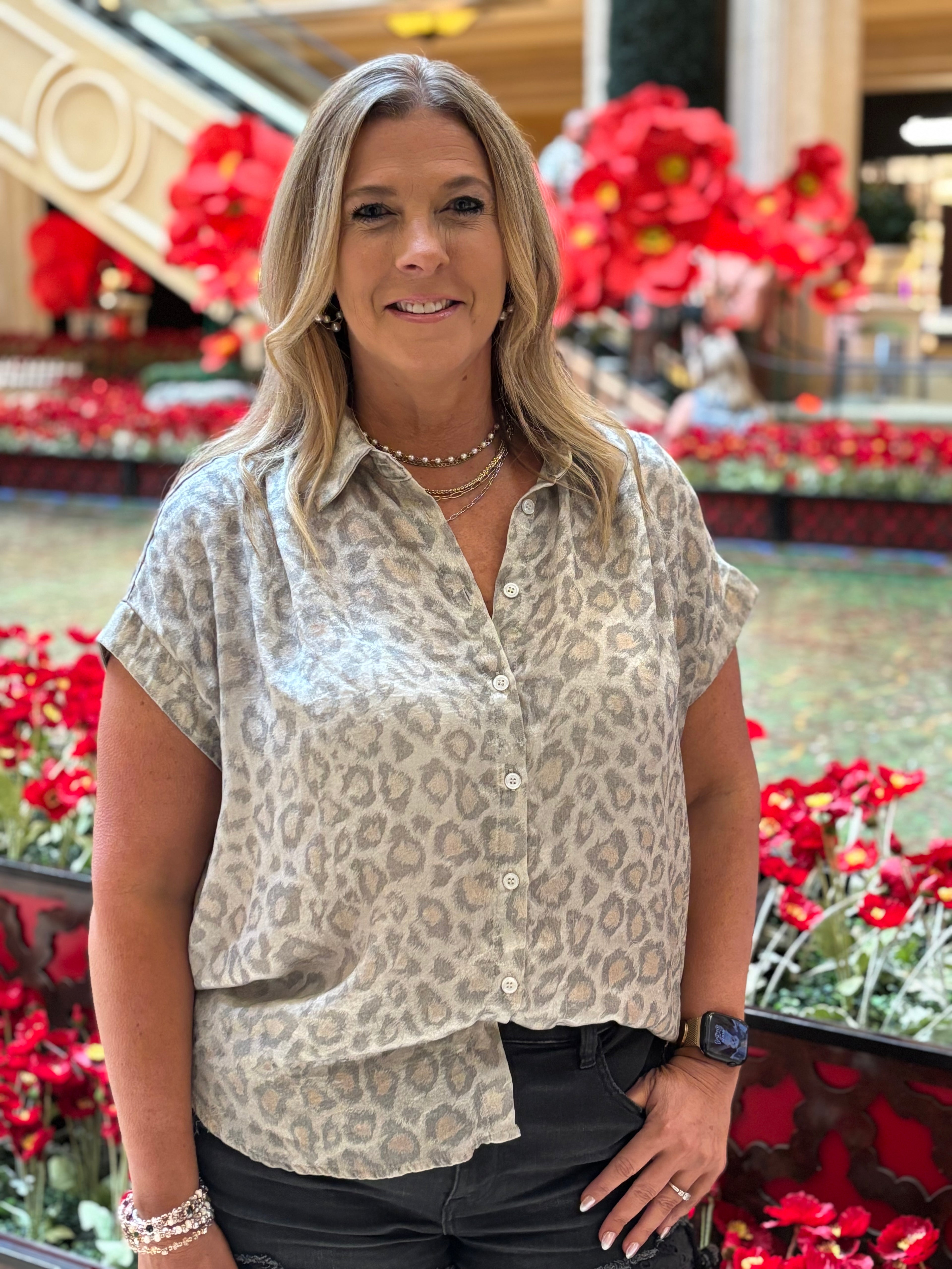 In The Jungle Leopard Blouse